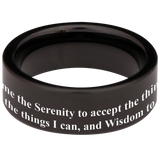 Serenity Prayer  Tungsten Carbide Ring