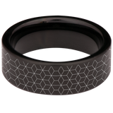 Geometric Wolf Style 2 Tungsten Carbide Ring