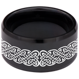 Celtic Cross Knot Shield Tungsten Carbide Ring