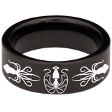 Squid Tungsten Carbide Ring