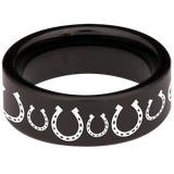 Horseshoe Tungsten Carbide Ring