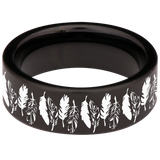 Feather Tungsten Carbide Ring