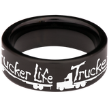 Trucker Life Tungsten Carbide Ring