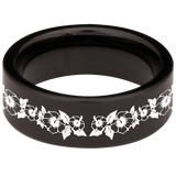 Hibiscus Tungsten Carbide Ring