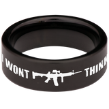 Think Twice Tungsten Carbide Ring