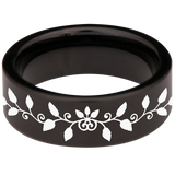 Vine Tungsten Carbide Ring