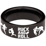 Rugby Tungsten Carbide Ring