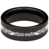 Dragon Knot Celtic Ornament Tungsten Carbide Ring