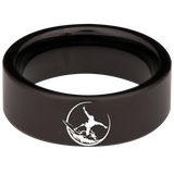 Surfer Tungsten Carbide Ring