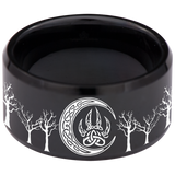 Tribal Werewolf Tungsten Carbide Ring