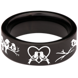 Love Birds Tungsten Carbide Ring