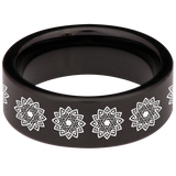 Menorah Tungsten Carbide Ring