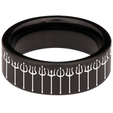 Trident Tungsten Carbide Ring