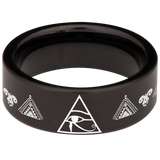 Eye of Horus Tungsten Carbide Ring
