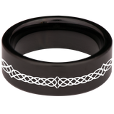 Celtic Dragon Infinity Knot Tungsten Carbide Ring