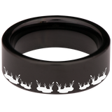 Heron Bird Tungsten Carbide Ring