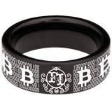 Friends of Irony FOI Wolf Pack Crypto Tungsten Carbide Ring