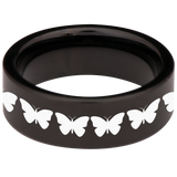 Butterfly Skull Tungsten Carbide Ring