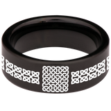 Square Knot Tungsten Carbide Ring