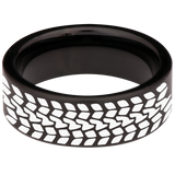 Mud Life Tire Tungsten Carbide Ring