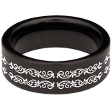 Oakleaf Knotwork Tungsten Carbide Ring