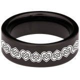 Heart Knot Tungsten Carbide Ring