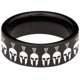 Molon Labe Flag Tungsten Carbide Ring