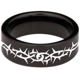 Thorn Tungsten Carbide Ring