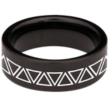 Triangle Tungsten Carbide Ring