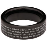Lord's Prayer Tungsten Carbide Ring