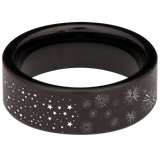 Hour Glass Tungsten Carbide Ring