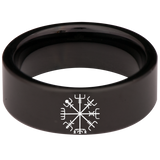 Vegvisir Compass Tungsten Carbide Ring