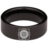 Sri Yantra Tungsten Carbide Ring