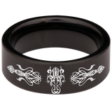 Cuttlefish Squid Tungsten Carbide Ring