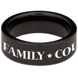God Family Guns Country Tungsten Carbide Ring