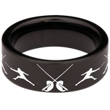 Fencing Tungsten Carbide Ring
