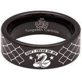 Don't Tread on Me Snake Tungsten Carbide Ring