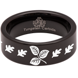 Leaf Tungsten Carbide Ring