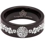 Flower Cluster Tungsten Carbide Ring