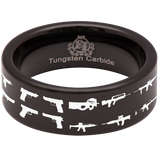 Guns Tungsten Carbide Ring