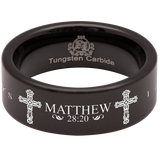 Matthew 28:20 Tungsten Carbide Ring