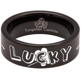 Good Luck Tungsten Carbide Ring