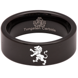 Rampant Lion Tungsten Carbide Ring