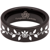 Vine Tungsten Carbide Ring