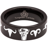 Buffalo Tungsten Carbide Ring