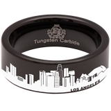 Los Angeles Skyline Tungsten Carbide Ring