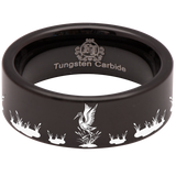 Heron Bird Tungsten Carbide Ring