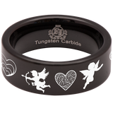 Cupid Tungsten Carbide Ring