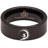 Surfer Tungsten Carbide Ring