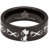 Mrs. Cat Couple Tungsten Carbide Ring